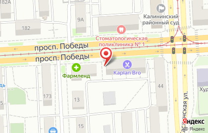 Магазин товаров для животных Ветфарм в Калининском районе на карте