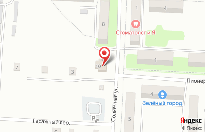 Продовольственный магазин Горизонт на Солнечной улице на карте