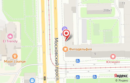 Магазин канцелярских товаров Комус на Московском проспекте на карте