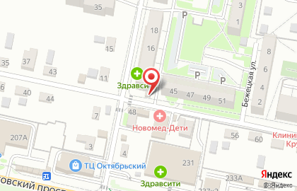 Магазин овощей и фруктов на Краснопрудной улице на карте
