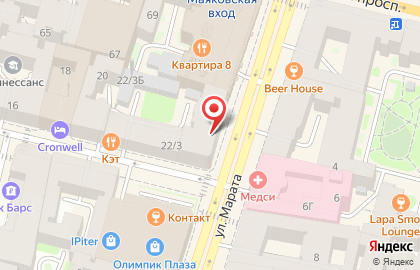 Сеть пекарен-кондитерских Буше на площади Восстания на карте