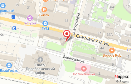 Киоск печатной продукции Печать Владивосток на Светланской улице на карте