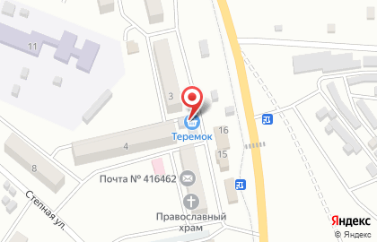 Продуктовый магазин Теремок в микрорайоне Юность на карте