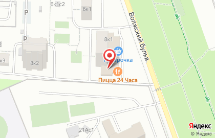 Хостел Сити на Волжском бульваре, 8 к 1 на карте