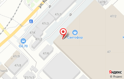 Торговое предприятие СибМясТорг в Октябрьском районе на карте