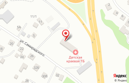 Больница Приморская детская краевая клиническая туберкулезная больница во Владивостоке на карте