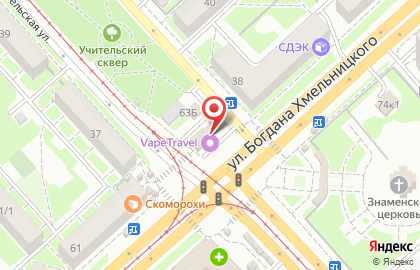 Салон связи Связной на улице Богдана Хмельницкого на карте