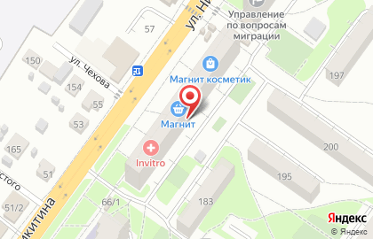 Сеть магазинов Торговая сеть-Сибирь на улице Никитина на карте