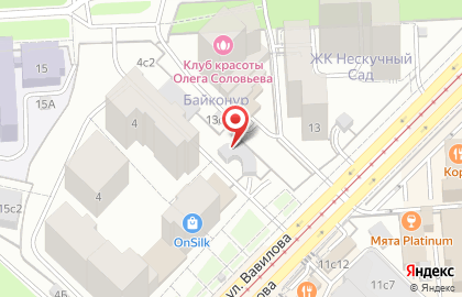 Автомойка на ул. Вавилова, вл4 на карте