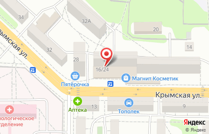 ФАРМВОЛГА на Крымской улице на карте