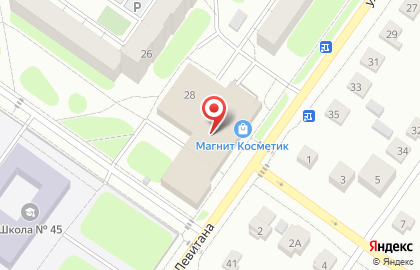 Супермаркет 4 сезона на улице Левитана на карте