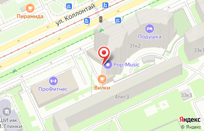 Сеть музыкальных магазинов Pop-music на проспекте Большевиков на карте