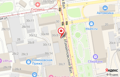 Студия растяжки и функционального тренинга Topstretching на метро Семёновская на карте