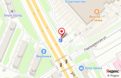Магазин продуктов в Екатеринбурге на карте