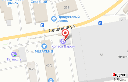 Шинный центр Колеса Даром в Октябрьском на карте