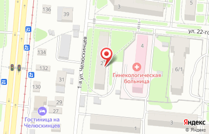 Продовольственный магазин на улице 22 Партсъезда на карте