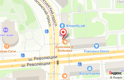 Булочные Ф. Вольчека на Среднеохтинском проспекте, 53 на карте