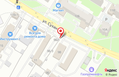 Торговая компания ТехноПроф на улице Суханова на карте