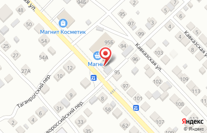 Продовольственный магазин на Новороссийской улице на карте