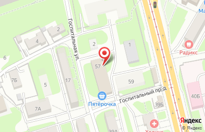 Пункт приема вторсырья на улице Фрунзе на карте