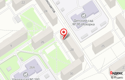 Участковый пункт полиции Отдел полиции №2 по обслуживанию Заволжского района, Управление МВД России по г. Ярославлю на улице Космонавтов на карте