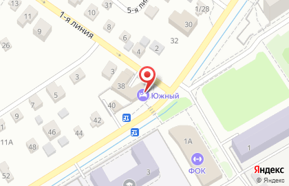 Отель Южный в Ярославле на карте
