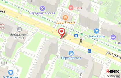 Продуктовый магазин на ул. Грина, 9 ст2 на карте