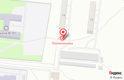 Поликлиника Детская городская больница №4 на Сибмисовской улице на карте