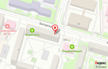 Салон ортопедических товаров ОРТОпедия для всех на Батырской улице на карте