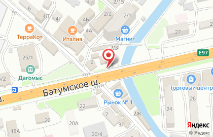 Велоцентр в Лазаревском районе на карте