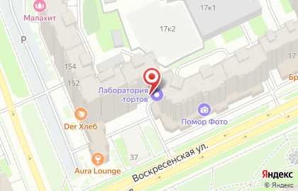 Кафе-пекарня Анров на проспекте Ломоносова на карте