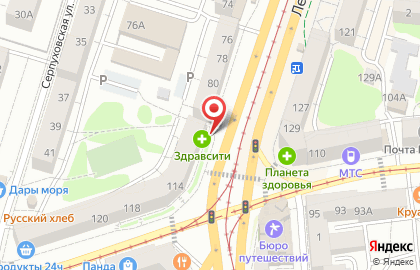 Магазин текстильных товаров и одежды Трикотаж для всей семьи в Калининграде на карте