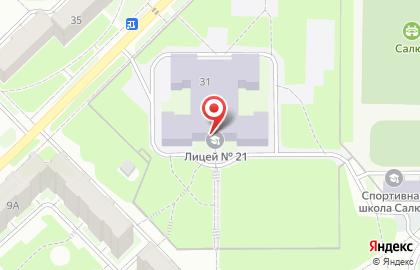 Лицей №21 в Нижнем Новгороде на карте