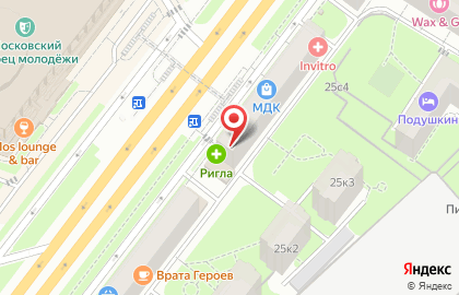 Аптека Ригла на Комсомольском проспекте на карте
