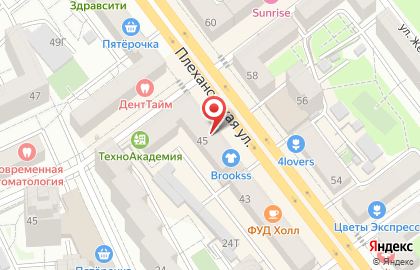Магазин женской одежды Тамбовчанка на Плехановской улице на карте