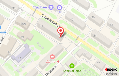 Интернет-провайдер РТА Телеком на Советской улице на карте