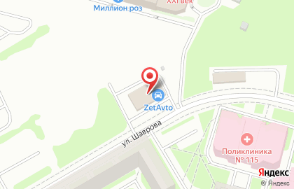 Автосервис Zet-Avto на улице Шаврова на карте