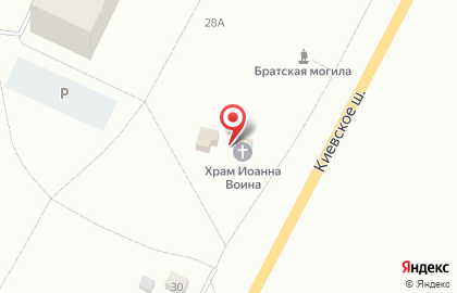 Храм Иоанна Воина на карте