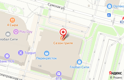 Финансовый магазин Страховая касса на метро Южная на карте