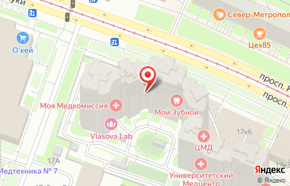 Автошкола Зебра на проспекте Науки, 17 к 6 на карте