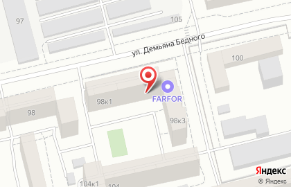 Многопрофильная компания Аксиома на улице Демьяна Бедного на карте
