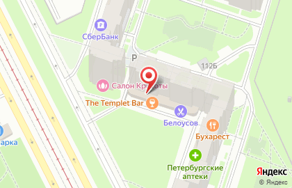 Ирландский паб The Templet Bar в Санкт-Петербурге на карте