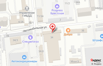Магазин Автолайн на Брестской улице на карте