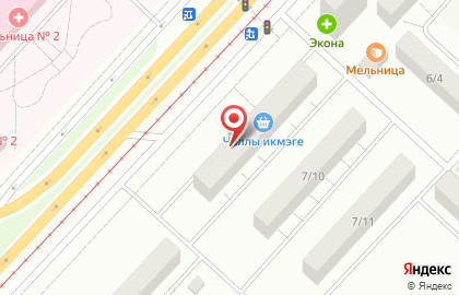 Супермаркет Магнит у дома в Набережных Челнах на карте