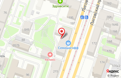 Москомприватбанк на Лиговском проспекте на карте