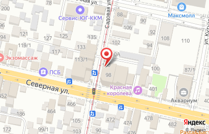 Ателье на Садовой улице, д.100 на карте