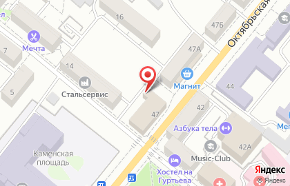 Управление Федеральной службы государственной регистрации, кадастра и картографии по Орловской области на Октябрьской улице на карте