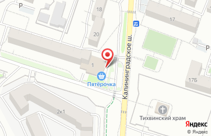 Супермаркет Виктория квартал на Октябрьской улице на карте