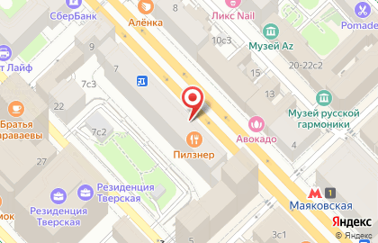 Павловопосадские платки на 1-й Тверской-Ямской улице на карте