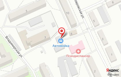 Автомойка во Владимире на карте